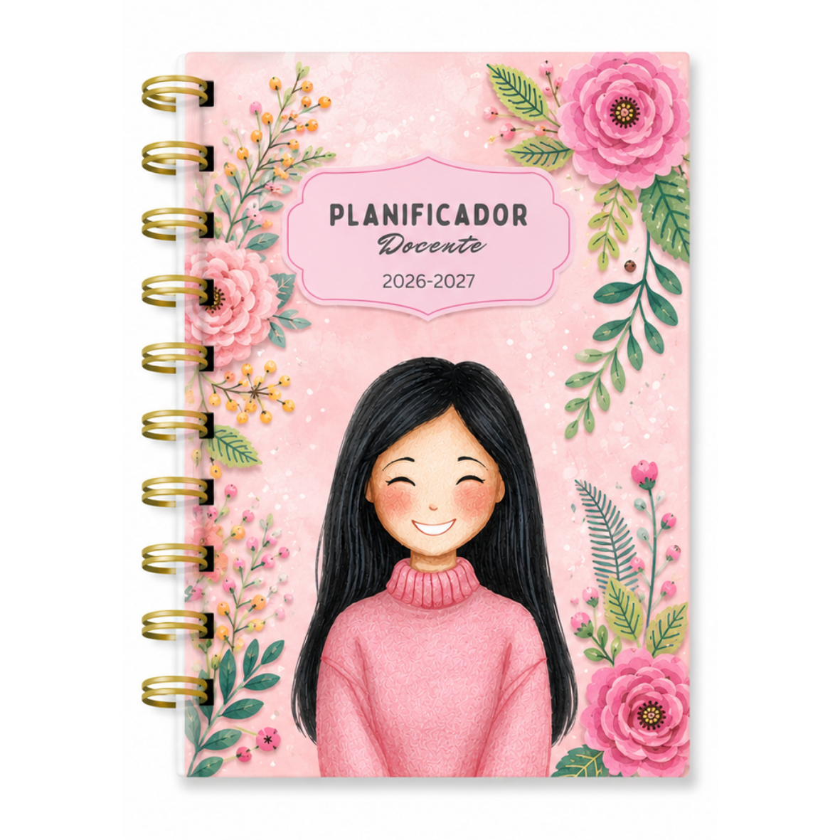 Planner Docente floral 2026-2027