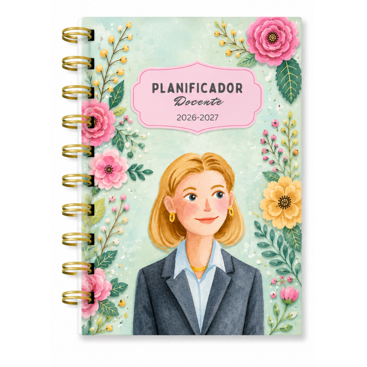 Planner Docente floral 2026-2027