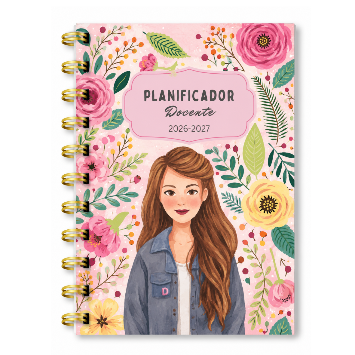 Planner Docente floral 2026-2027